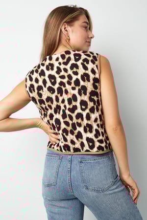 Gilet con fiocchi e stampa pantera h5 Immagine5